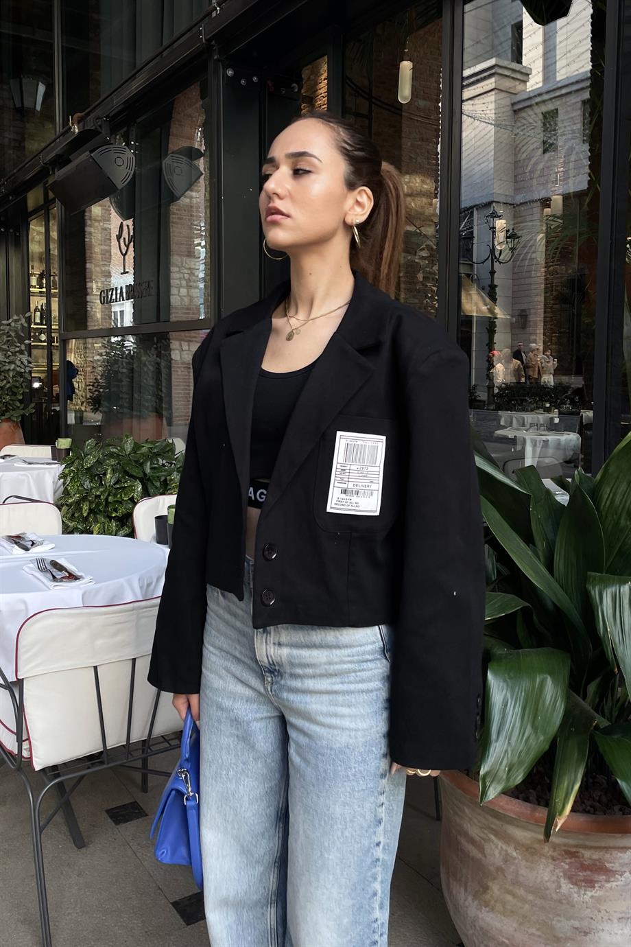 Siyah Tasarım Midi Blazer Ceket - Kadın Blazer Ceket Modelleri - Nazliye  Moda | Kadın Giyim Modası