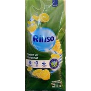 Rinso Limon Ve Karbonat Renkliler Ve Beyazlar 10Kg Toz Deterjan