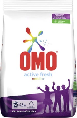 Omo active fresh renkliler 7,5 kg