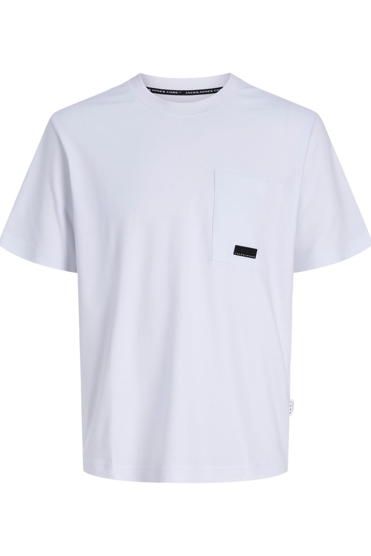 Jack & Jones JCOFUSION Cepli Logo Detaylı Bisiklet Yaka Erkek T-Shirt 