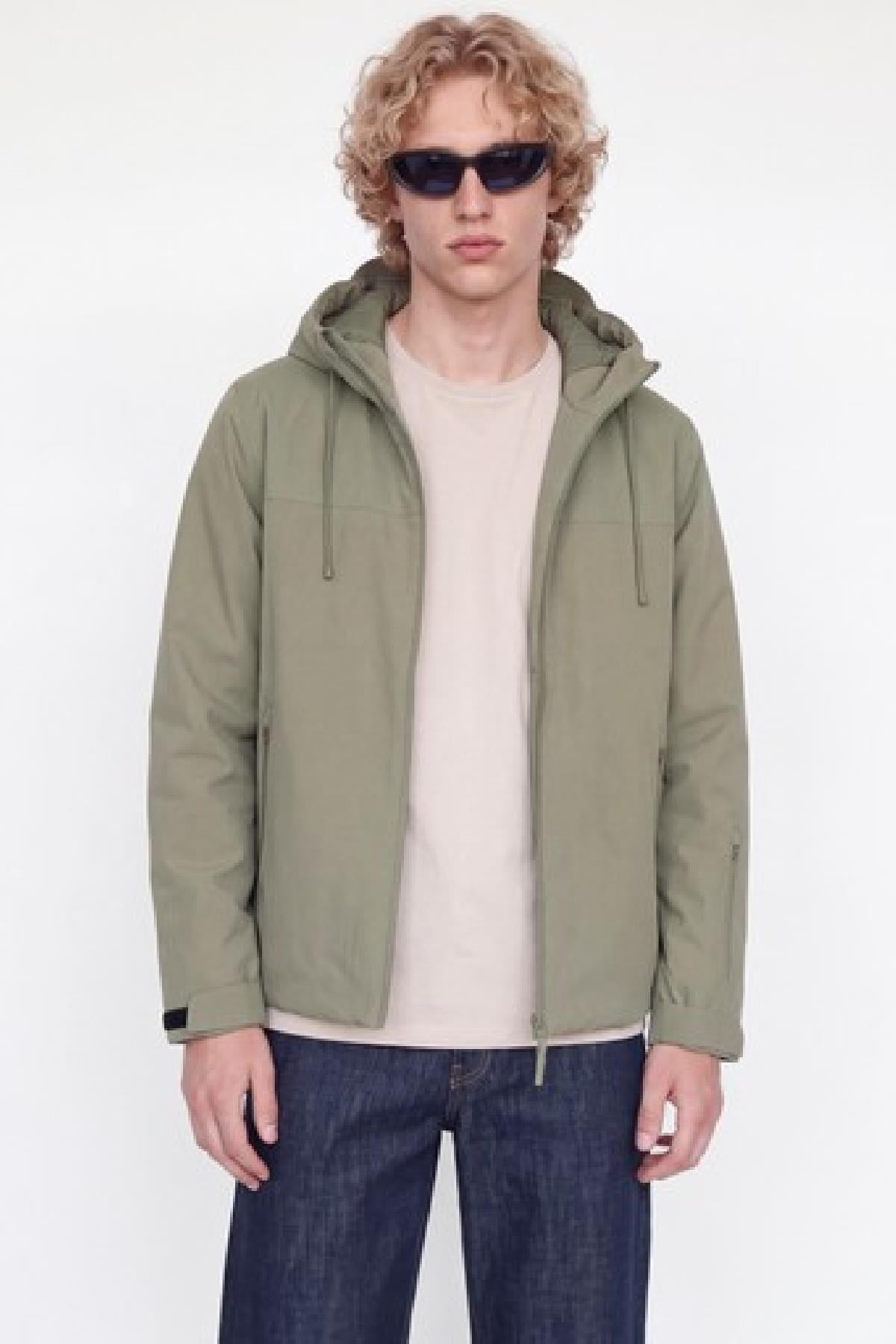 Jack & Jones JCOFUSION Erkek Teknik Kumaş Ceket Günlük Spor Rahat 