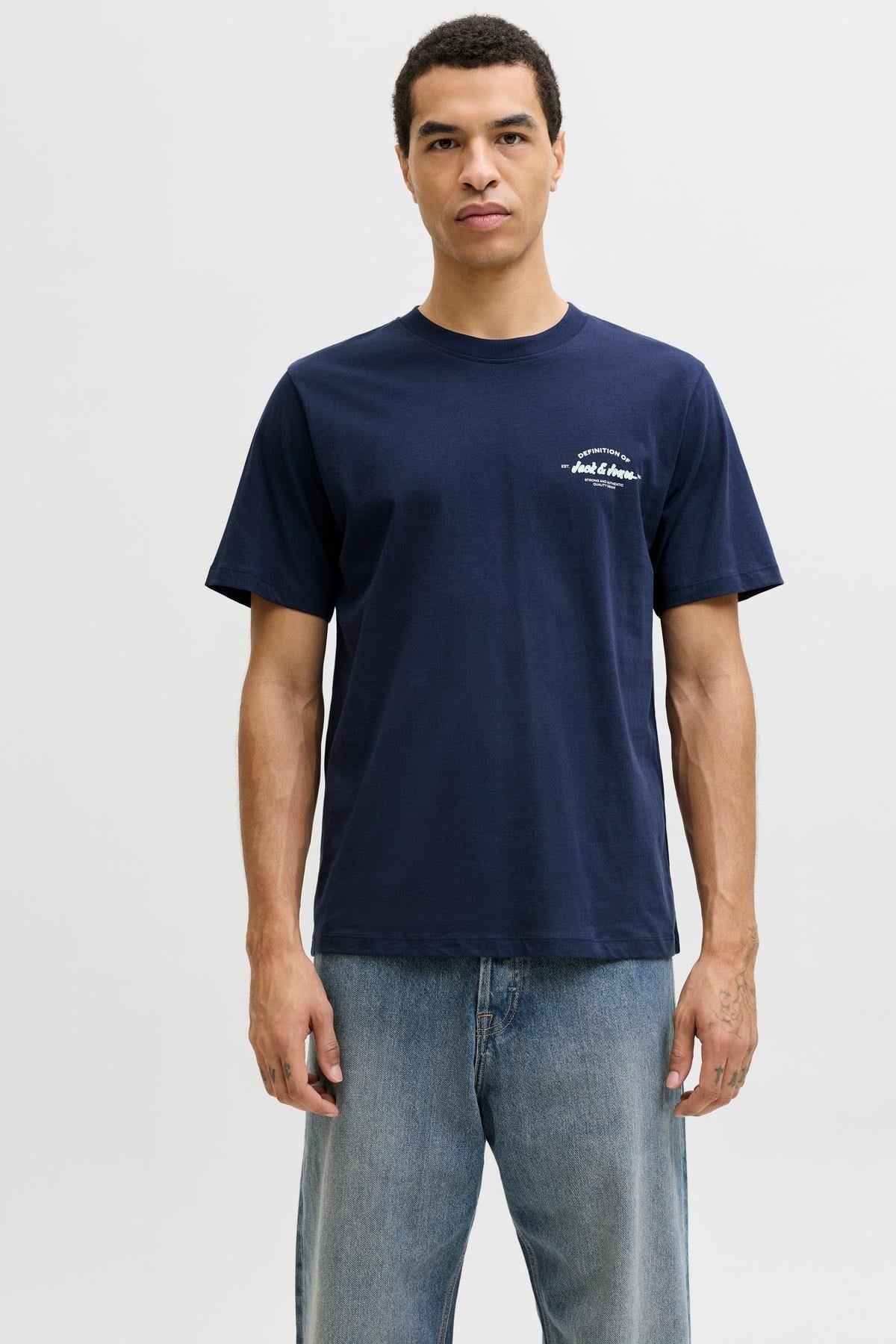 Jack & Jones JJBRANDON Bisiklet Yaka Kısa Kollu Erkek T-Shirt 