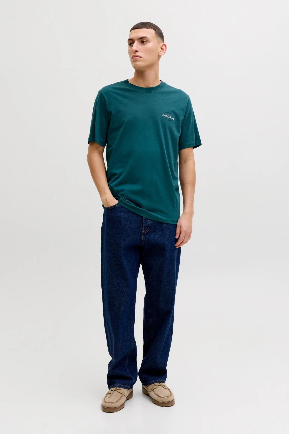 Jack & Jones JJBRANDON Bisiklet Yaka Kısa Kollu Erkek T-Shirt 