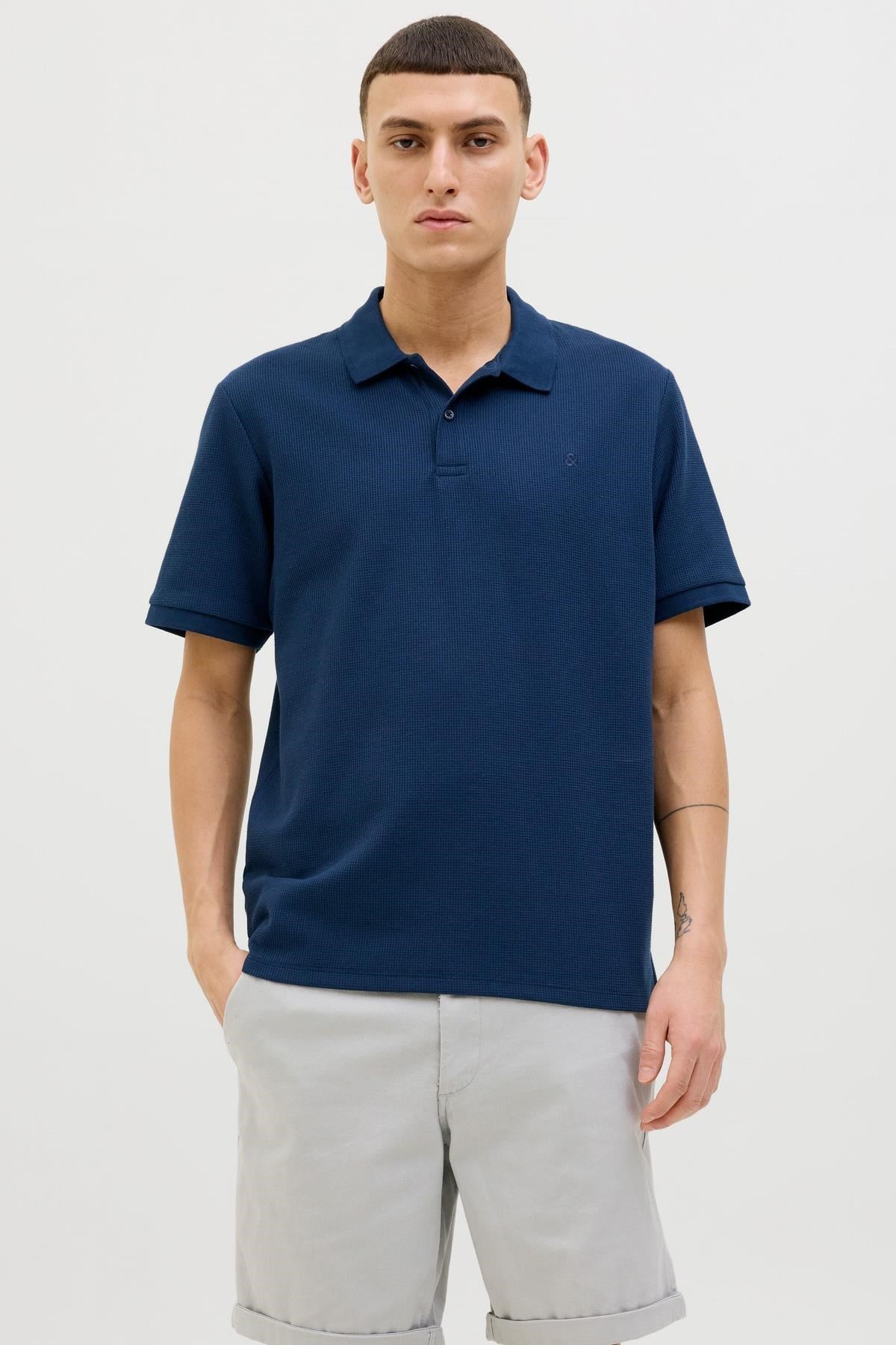 Jack & Jones JJEAUSTIN Erkek Kısa Kollu Polo Yaka Tişört 