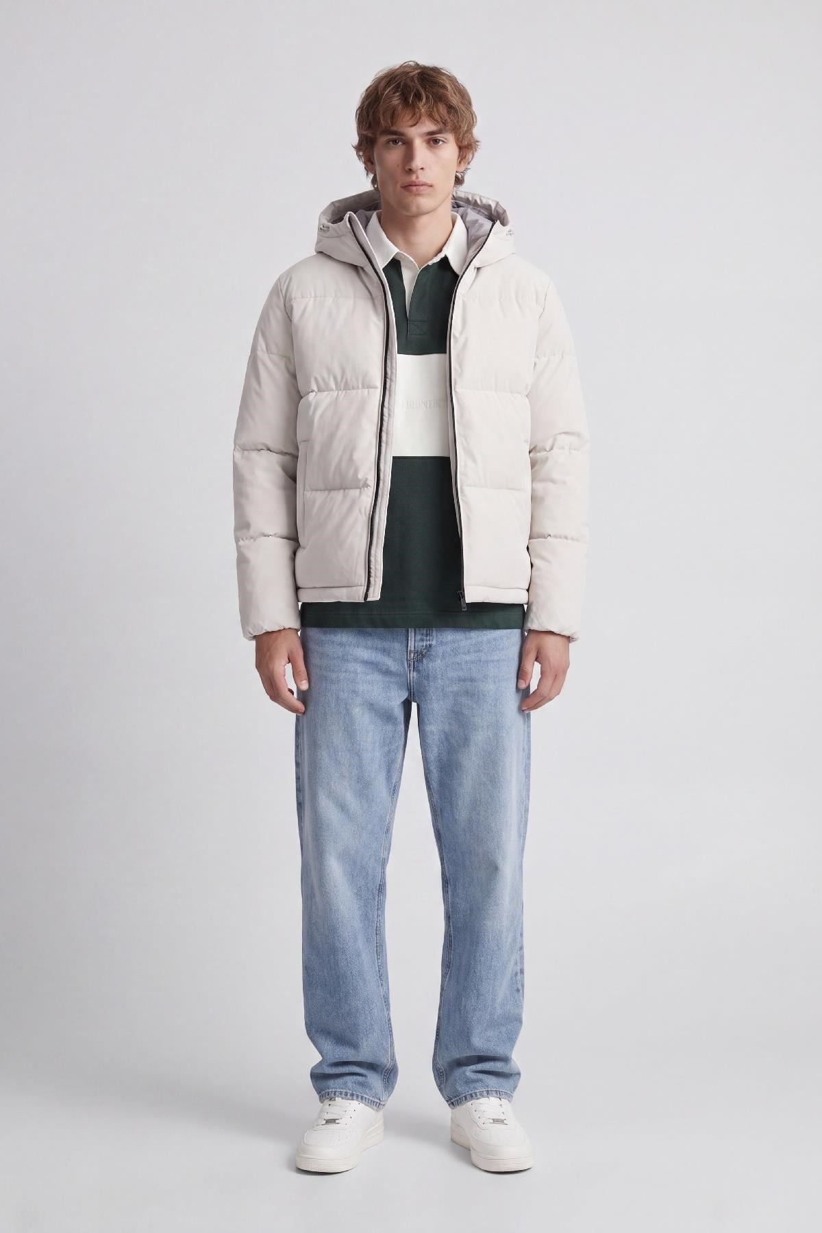 Jack & Jones JJGALAXY Erkek Şişme Mont Puffer Ceket Günlük Rahat 
