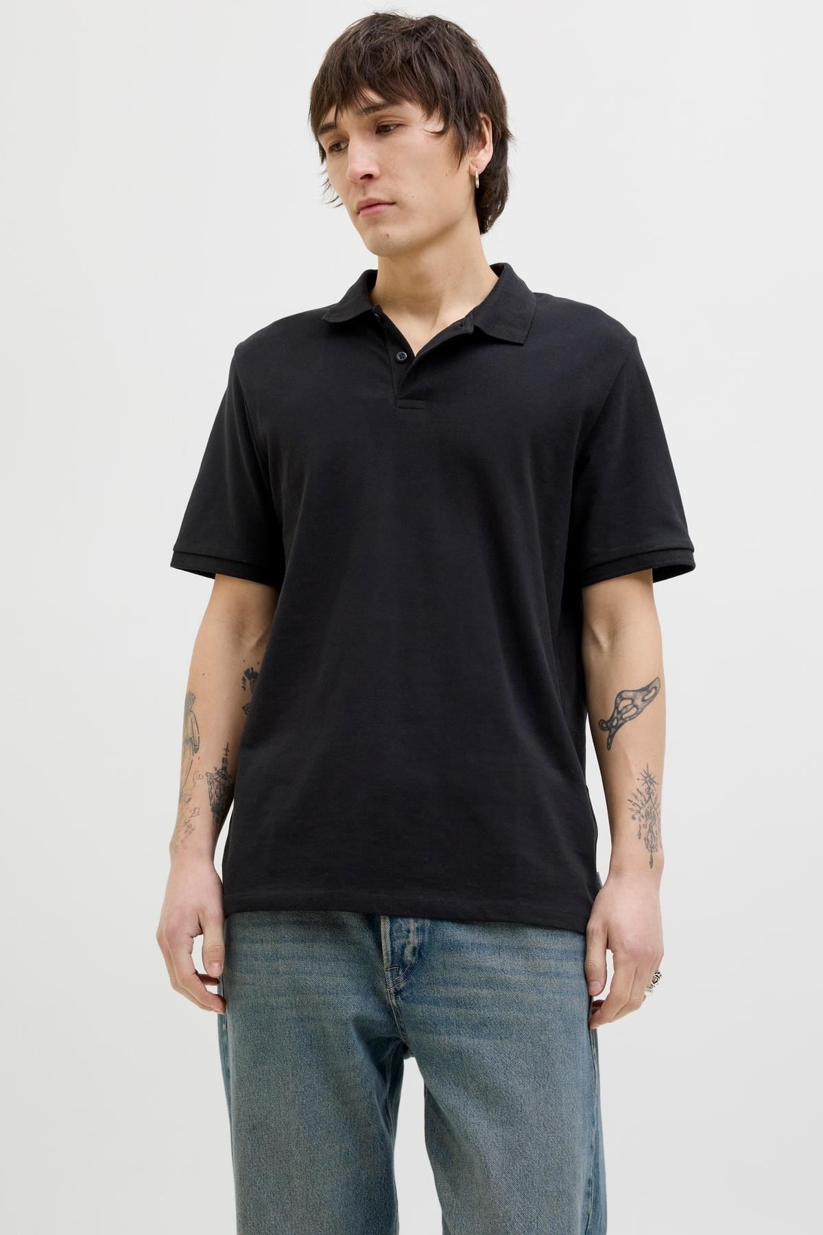 Jack & Jones JJKANE Erkek Polo Tişört Kısa Kollu Şık Günlük 