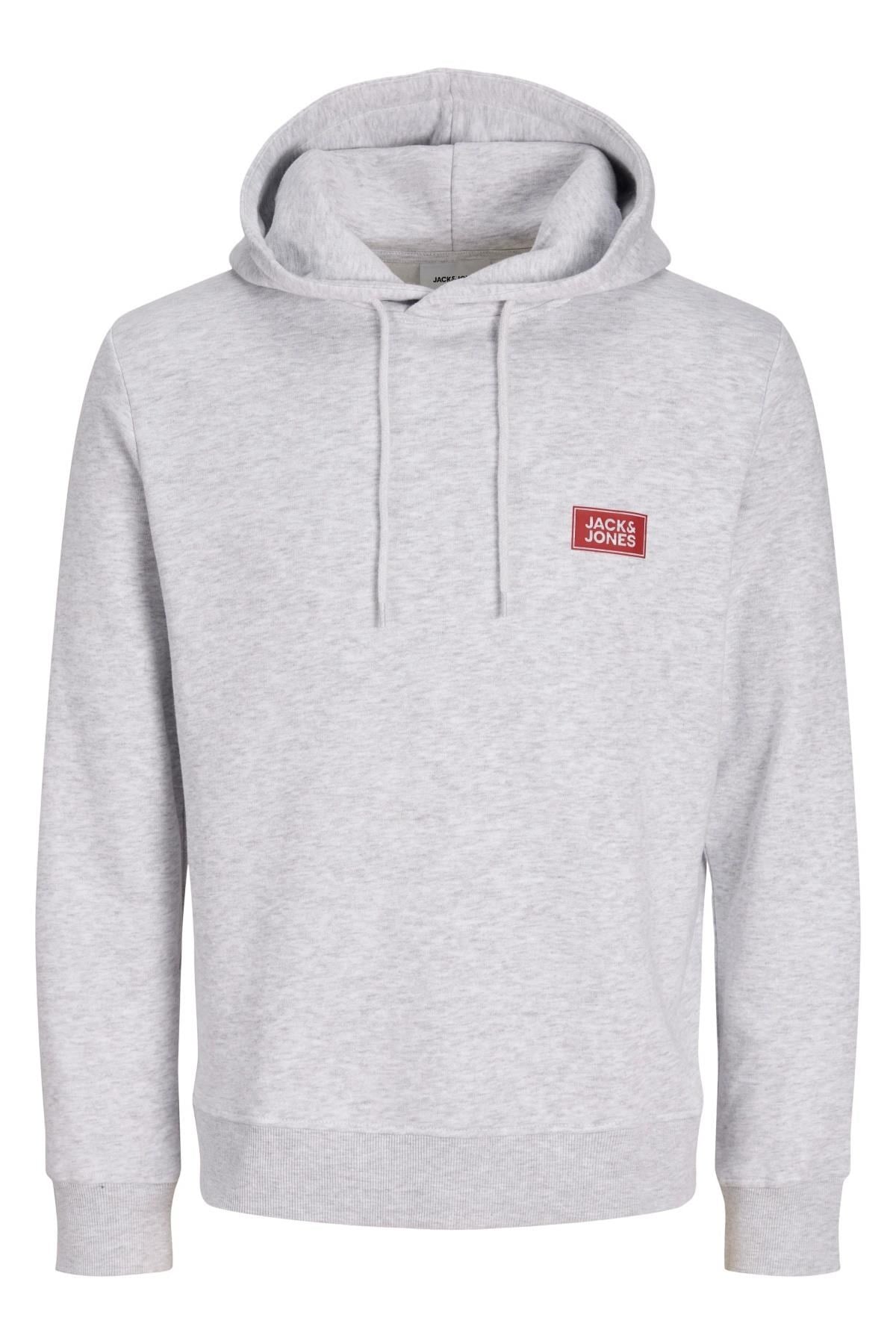 Jack & Jones JJRUSH Erkek Kapüşonlu Sweatshirt Rahat Günlük Pamuklu 