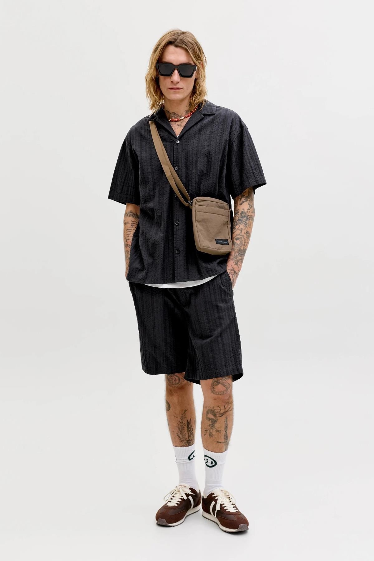 Jack & Jones JPSTJAIDEN Tyson Erkek Jogger Şort Rahat Kesim Günlük Yazlık Şort 