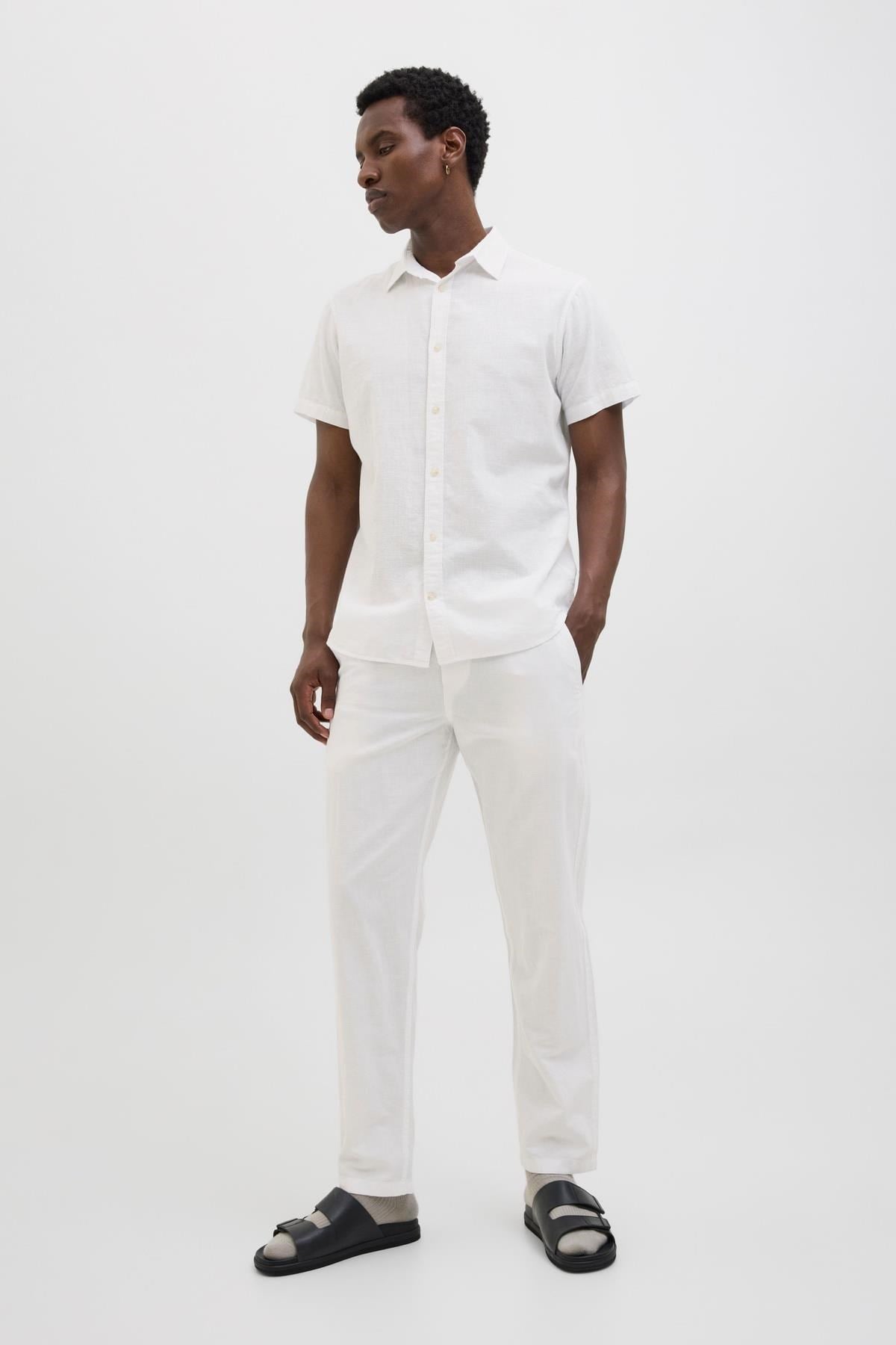 Jack & Jones JPSTKANE Summer Linen Blend Erkek Jogger Keten Karışımlı Yazlık Pantolon 