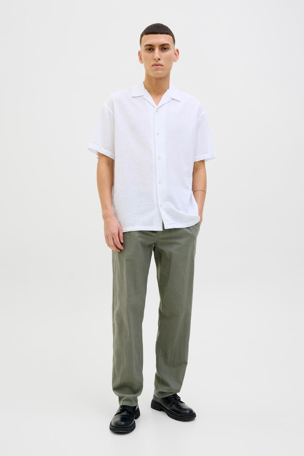Jack & Jones JPSTKANE Summer Linen Blend Erkek Jogger Keten Karışımlı Yazlık Şort 
