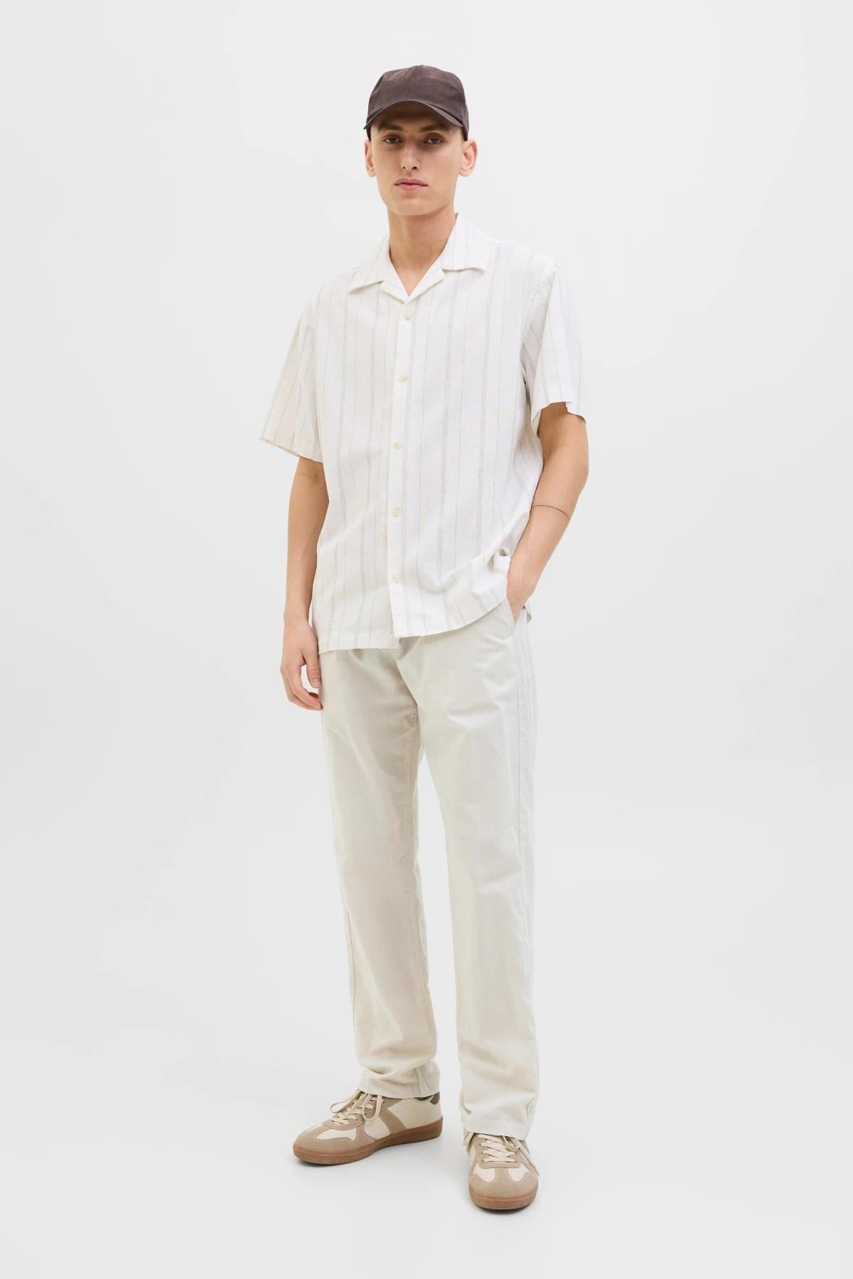 Jack & Jones JPSTKANE Summer Linen Blend Erkek Jogger Keten Karışımlı Yazlık Pantolon 