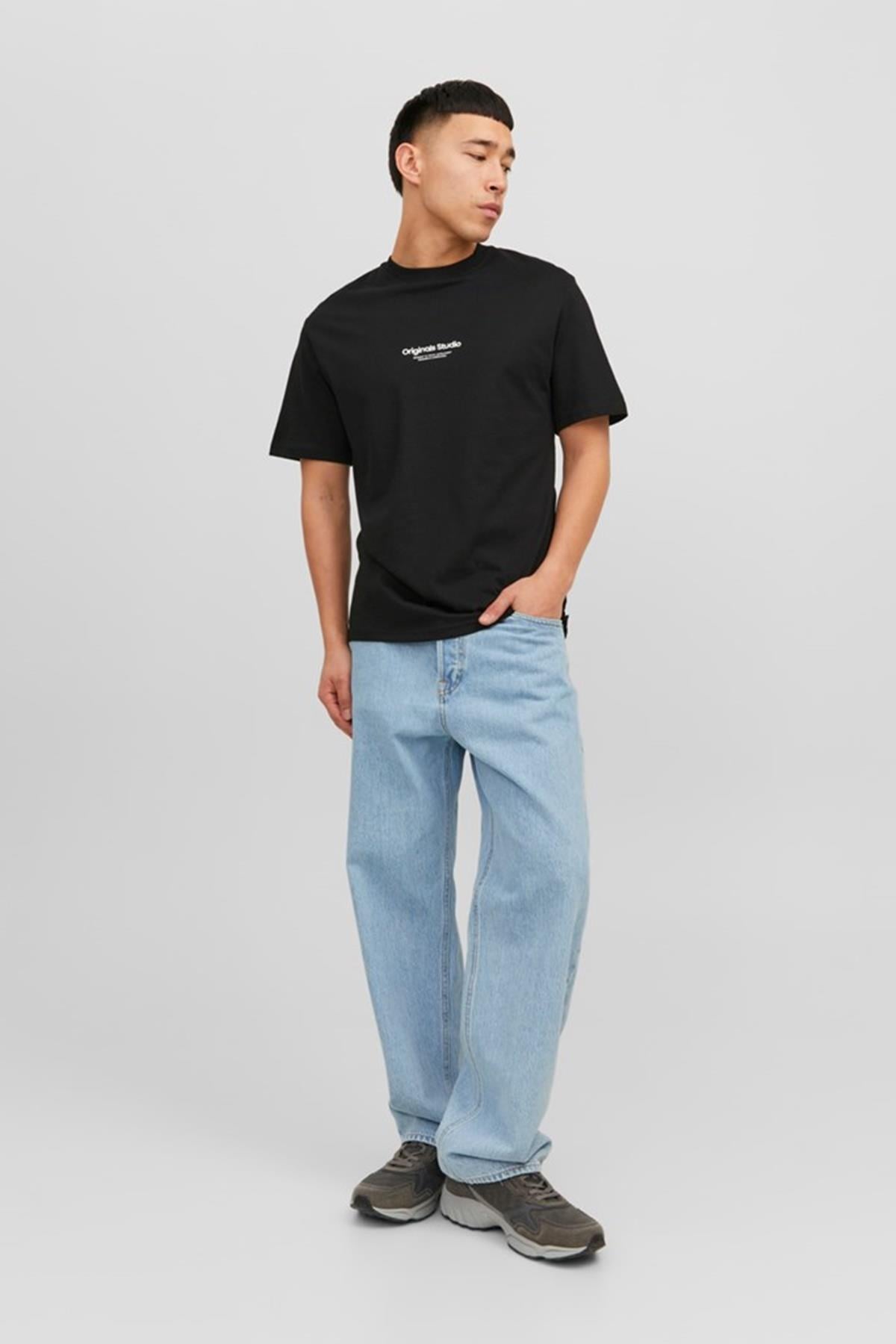 JACK&JONES JORVESTERBRO TEE SS CREW NECK NOOS 12240121 SİYAH