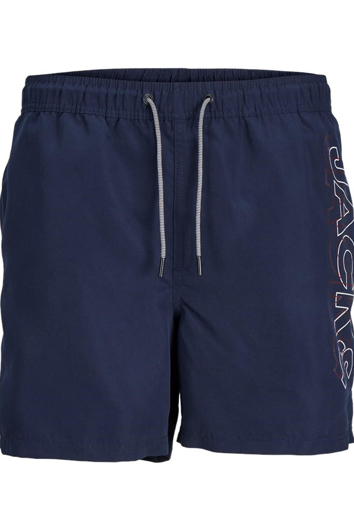 JACK&JONES JPSTFIJI JJSWIM DOUBLE LOGO SN LY12253118 LACİVERT