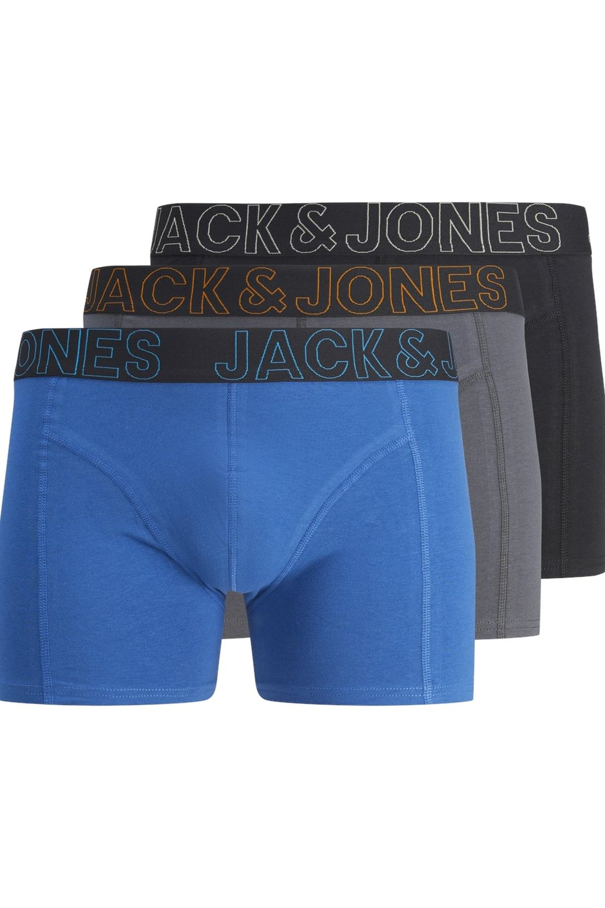 JACMURPHY SOLID TRUNKS 3 PACK MAVİ12263892