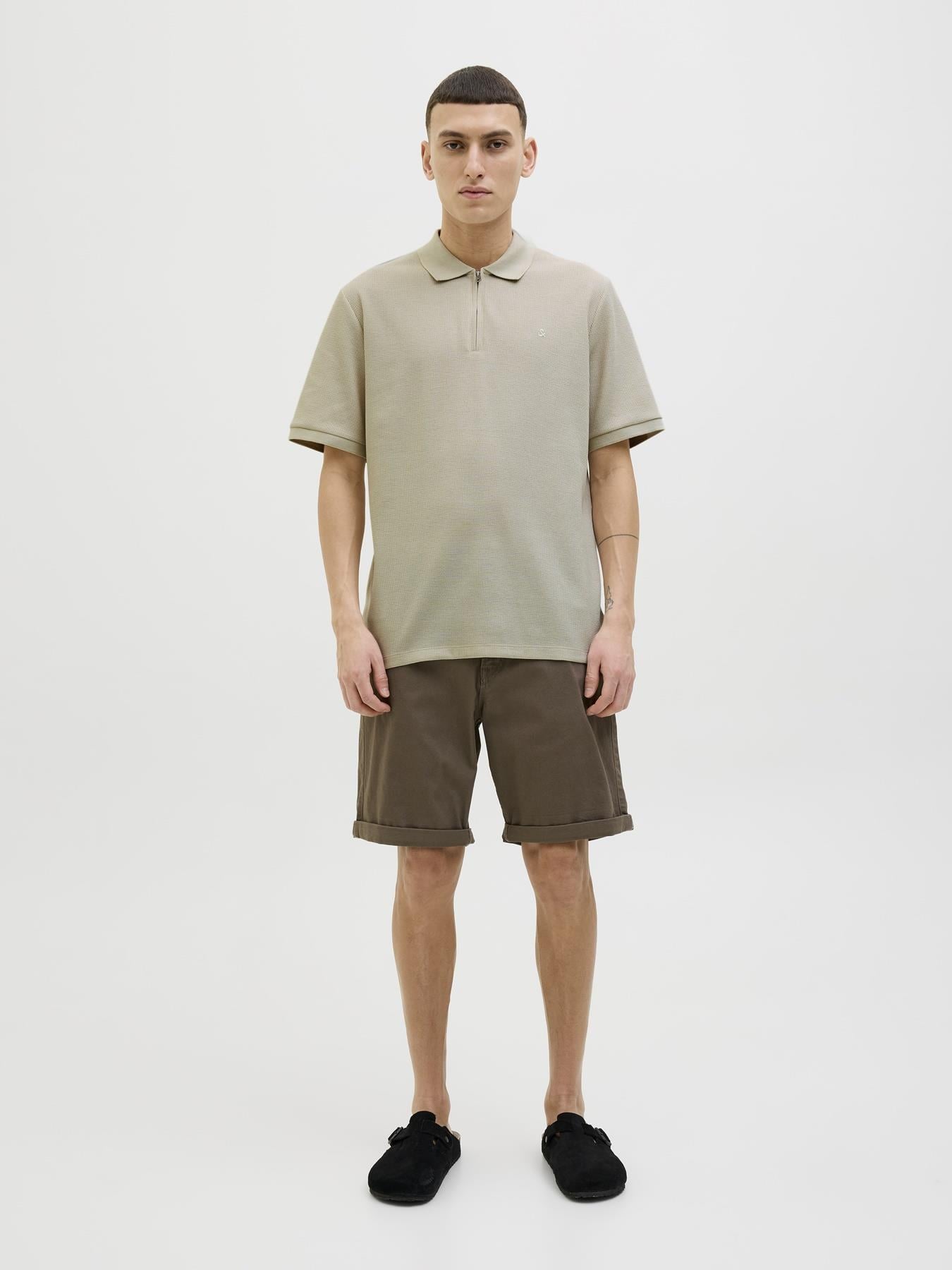 JJEAUSTIN ZIP POLO SS NOOS 