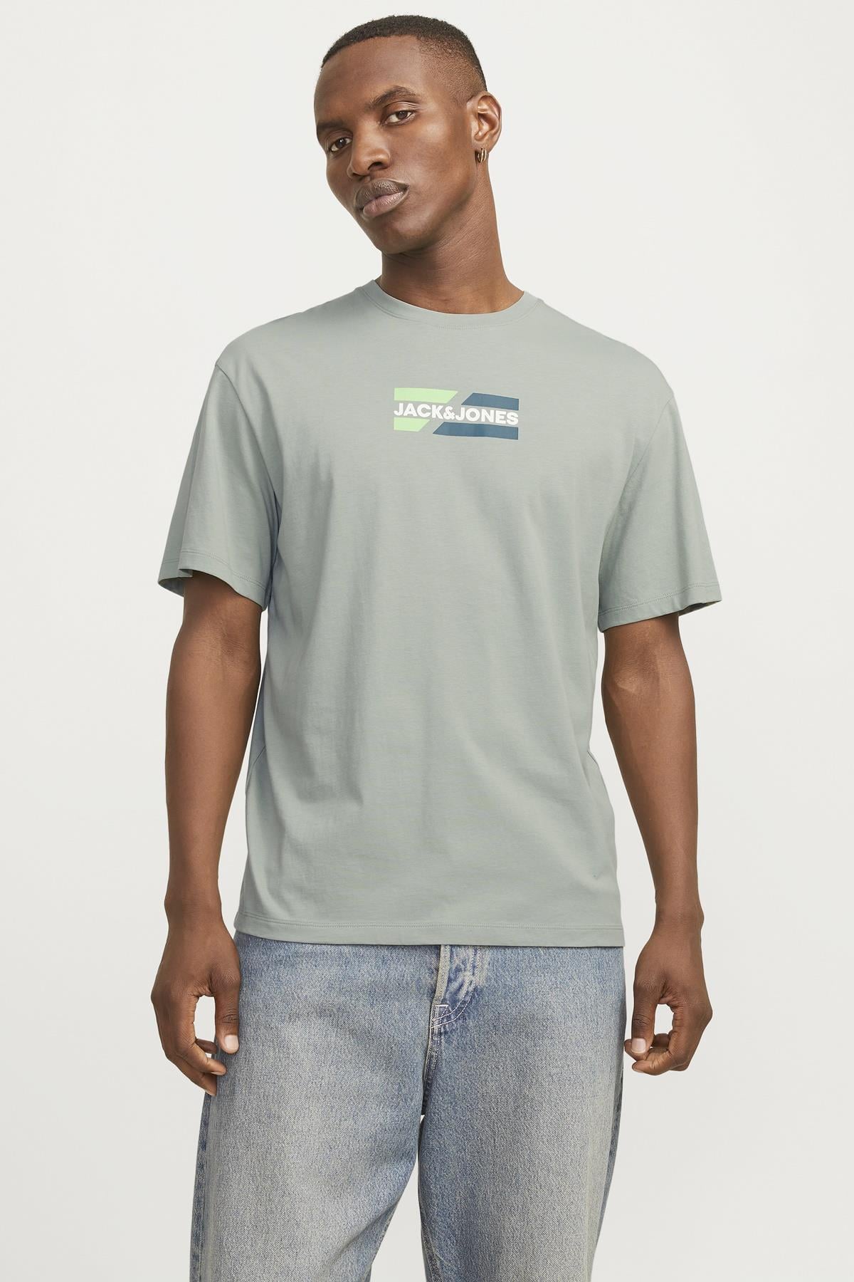 JJECORP GRAPHIC TEE  SS O-NECK NOOS AÇIK YEŞİL