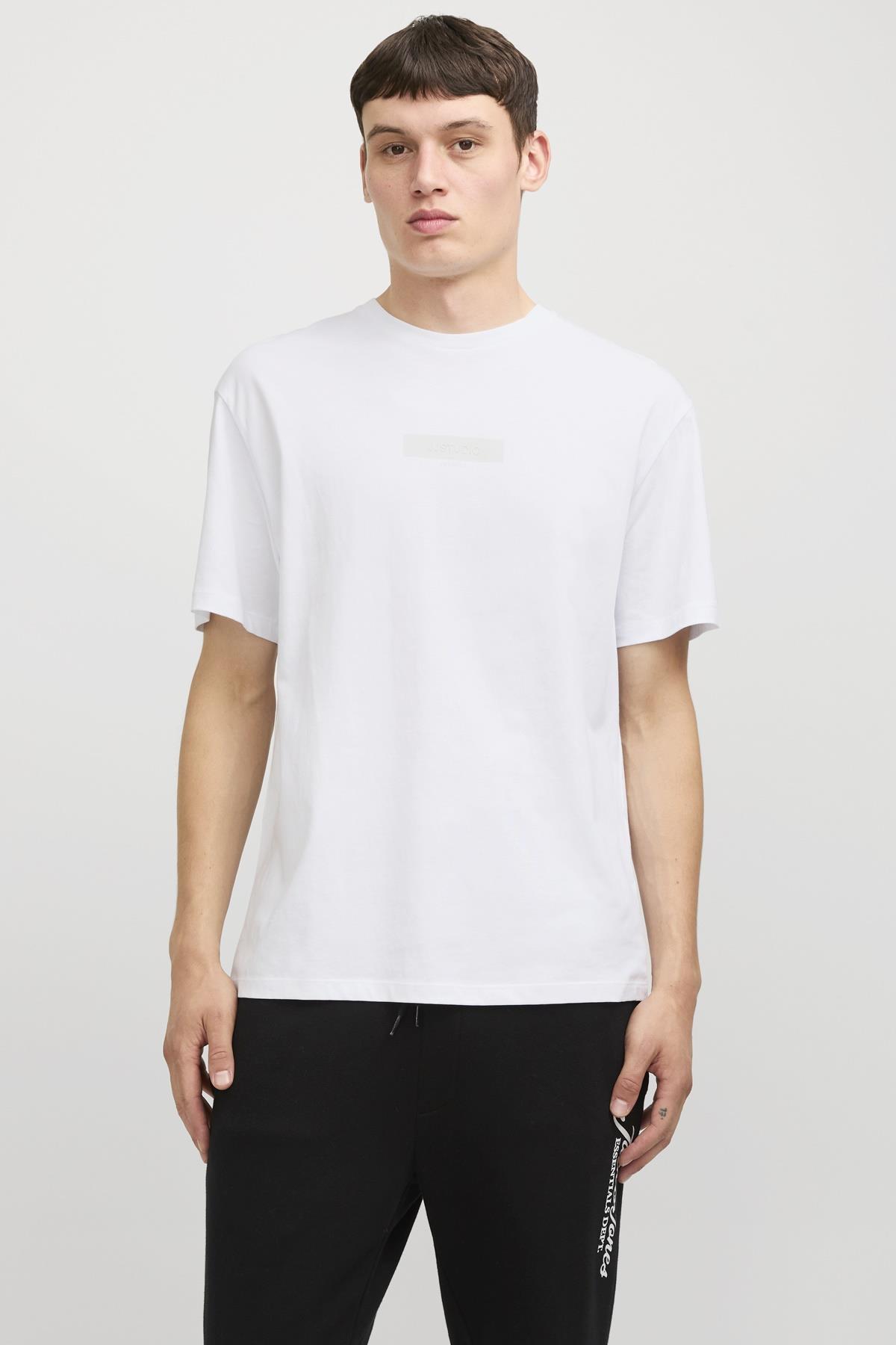 JJTAKA TEE SS CREW NECK BEYAZ
