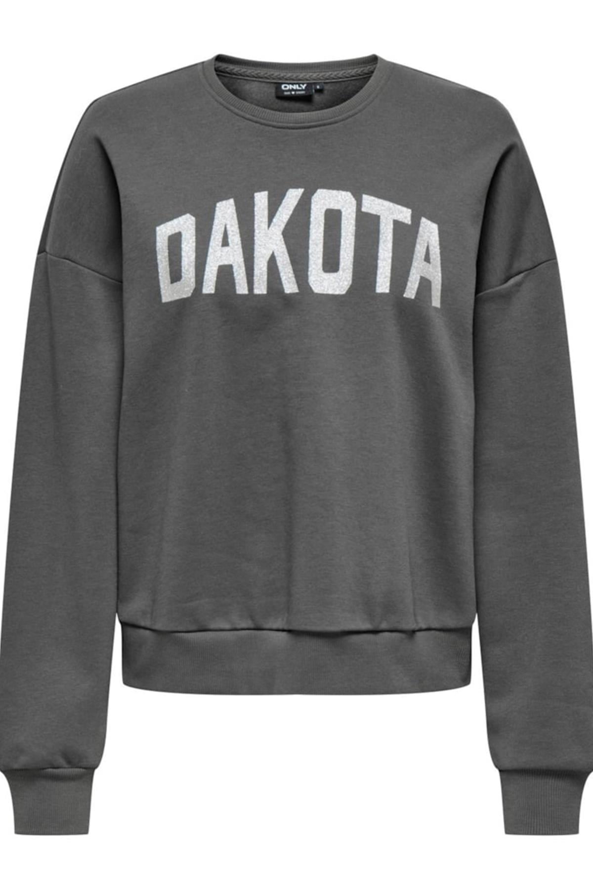 ONLJOLANA L/S GLITTER O-NECK SWT GRİ 15304729