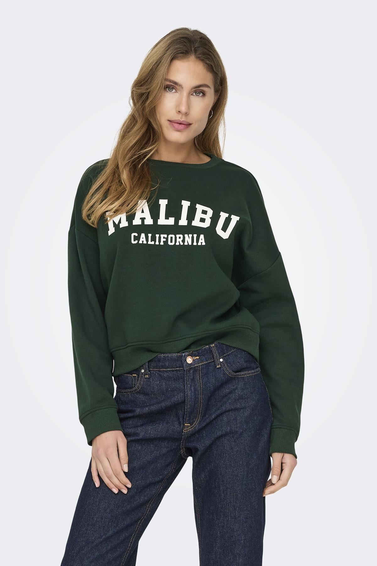 ONLSWEAT LIFE L/S CREW O.SIZE STATE NOOS ZÜMRÜT YEŞİLİ