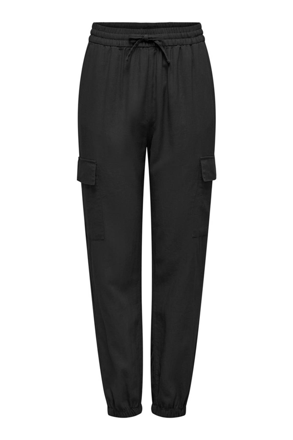 ONLY ONLCARO MW LIN PULL-UP CARGO PNT NOOS 15310987 SİYAH