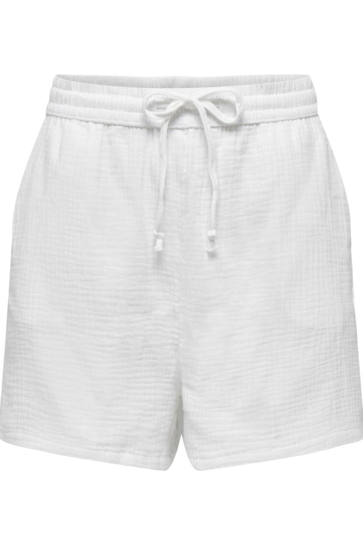 ONLY ONLTHYRA SHORTS NOOS WVN BEYAZ
