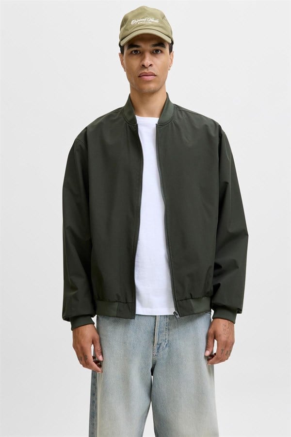 Jack & Jones Erkek Fermuarlı Bomber Mont – JJECHARGE 
