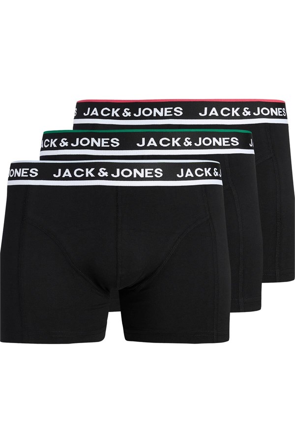 Jack & Jones JACSWAY Solid Erkek Boxer 3'lü Paket Pamuklu Rahat 