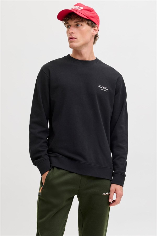 Jack & Jones JJEARCHIVE Graphic Erkek Baskılı Bisiklet Yaka Sweatshirt Günlük Rahat 