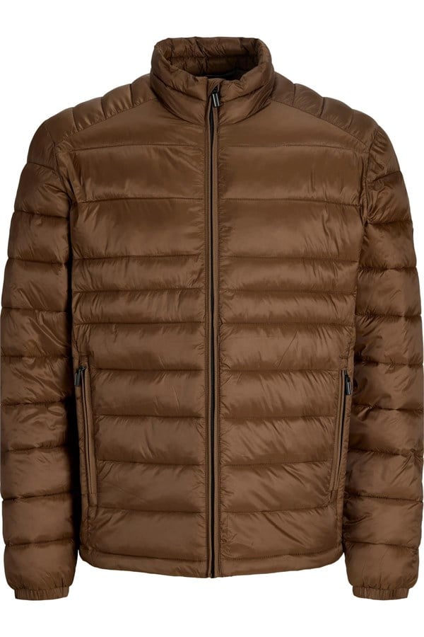 Jack & Jones JJEKINGSLEY Erkek Hafif Şişme Mont Dik Yaka Günlük Rahat 