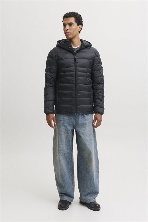Jack & Jones JJEKINGSLEY Erkek Kapüşonlu Hafif Şişme Mont Puffer Günlük Rahat 