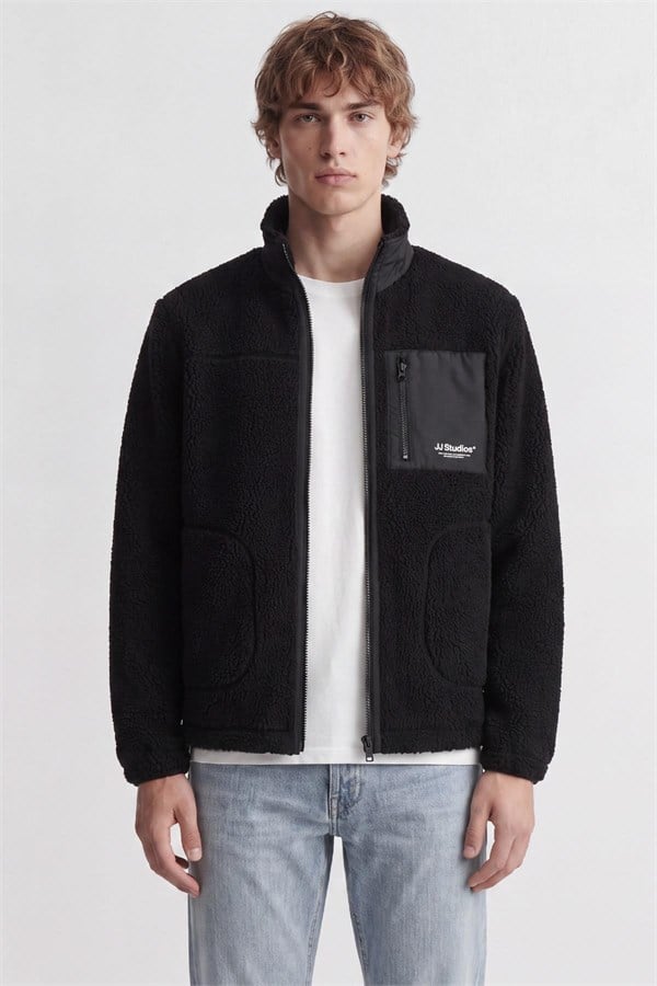 Jack & Jones JJESOHO Erkek Teddy Peluş Ceket Günlük Rahat 