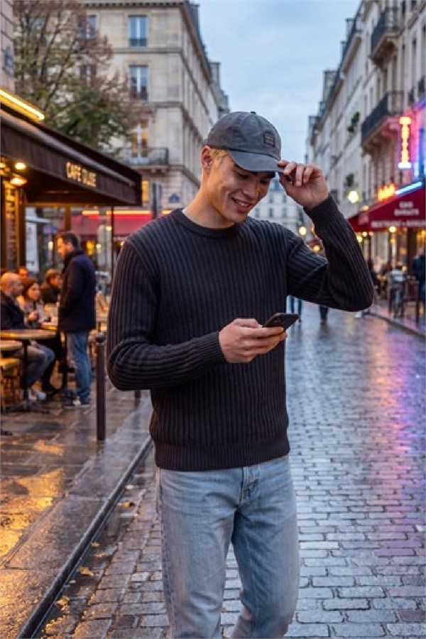 Jack & Jones JJJAXON Erkek Bisiklet Yaka Triko Kazak Günlük Şık 