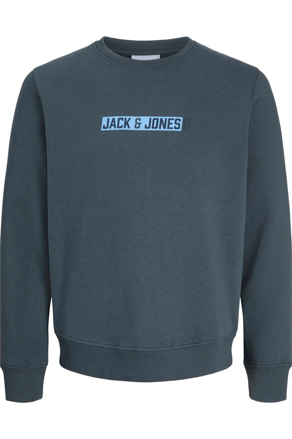 Jack & Jones JJMUNK Erkek Bisiklet Yaka Sweatshirt Rahat Günlük 