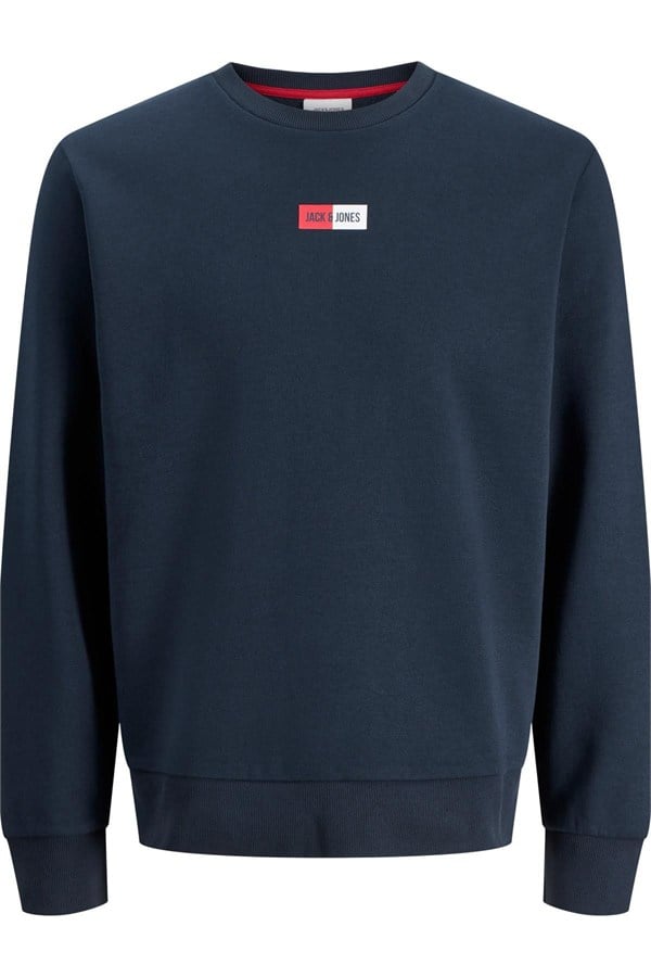 Jack & Jones JJPAN Erkek Bisiklet Yaka Sweatshirt Günlük Rahat 