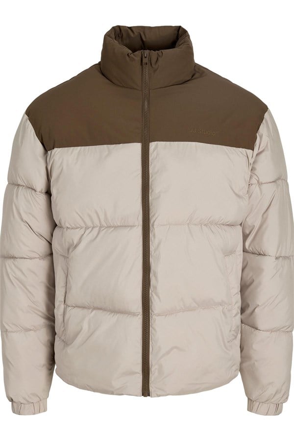 Jack & Jones JJRAZE Erkek Dik Yaka Şişme Mont Puffer Ceket Günlük Rahat 