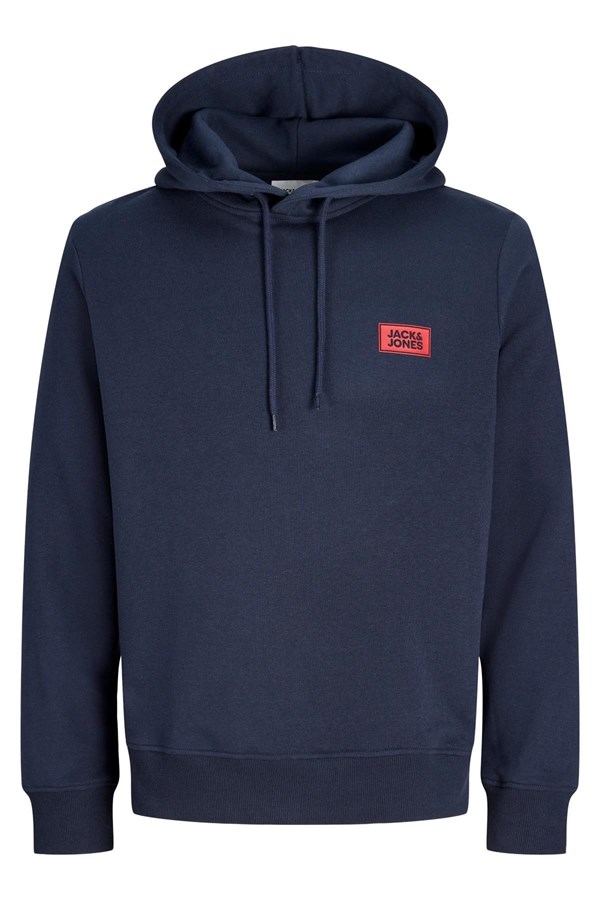 Jack & Jones JJRUSH Erkek Kapüşonlu Sweatshirt Rahat Günlük Pamuklu 