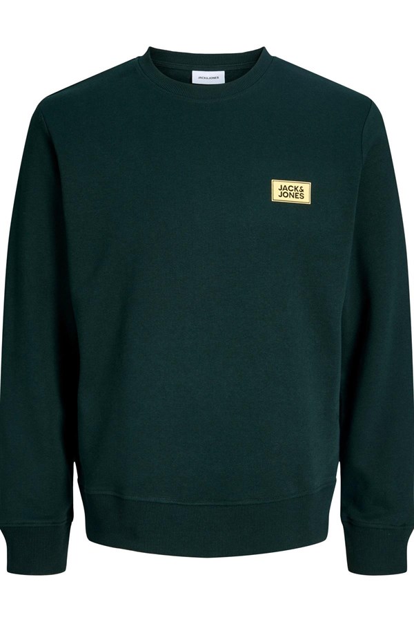 Jack & Jones JJRUSH Erkek Sweatshirt Bisiklet Yaka Rahat Günlük Pamuklu 