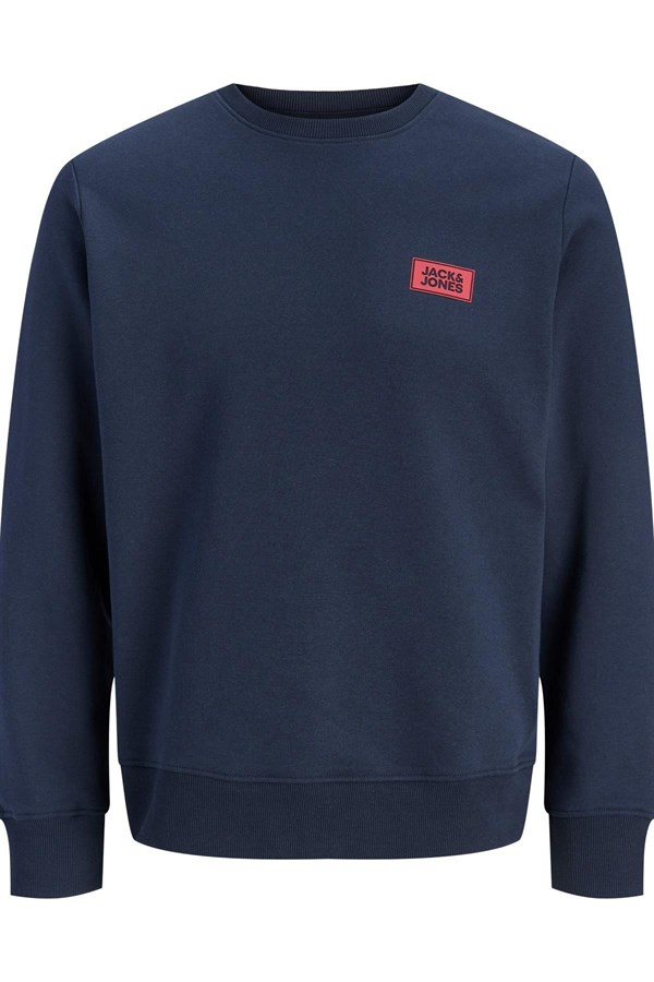 Jack & Jones JJRUSH Erkek Sweatshirt Bisiklet Yaka Rahat Günlük Pamuklu 