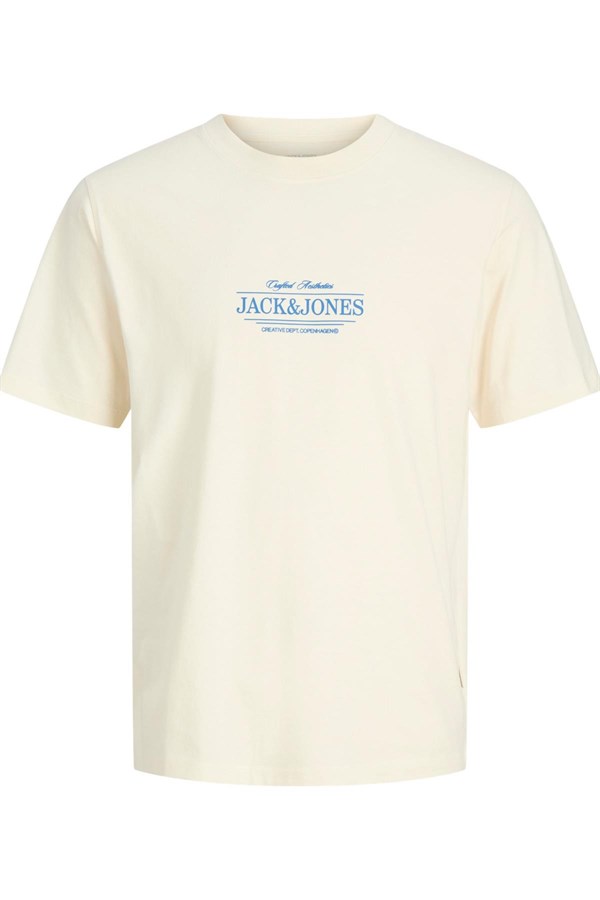 Jack & Jones JORCASSIS Minimal Erkek Tişört Bisiklet Yaka Kısa Kollu Rahat Günlük 