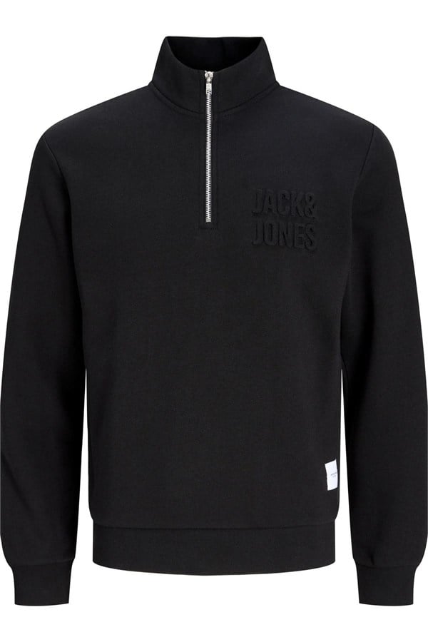 Jack & Jones JORNEWOVE Erkek Dik Yaka Sweatshirt Günlük Rahat Şık 