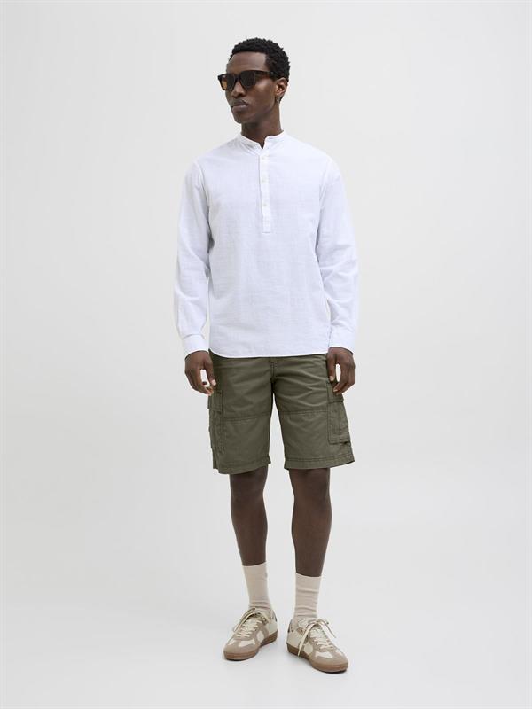 Jack & Jones JPSTCOLE MATEO Erkek Kargo Şort – %100 Pamuk, Rahat Kesim, Çok Cepli 