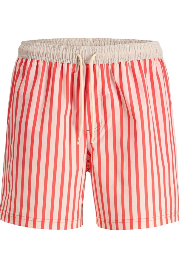 Jack & Jones JPSTKAUAI Erkek Deniz Şortu Çizgili Regular Fit Rahat 