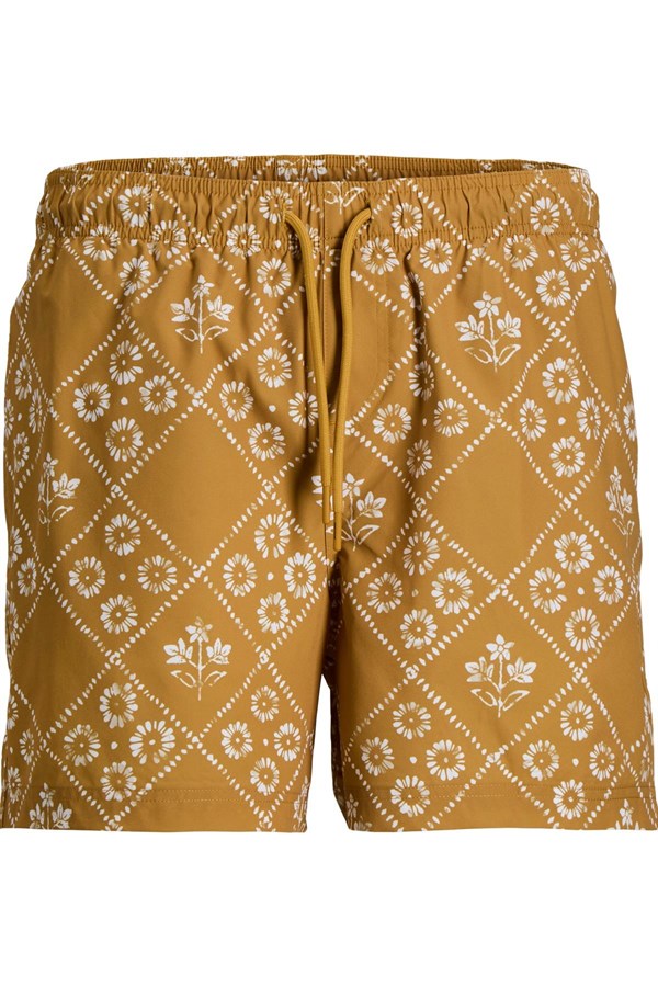 Jack & Jones JPSTMAUI Shell Desenli Erkek Deniz Şortu Regular Fit Rahat 