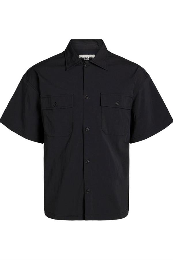 JACK&JONES JCOALTITUDE SHIRT SS OVERSIZED12251280 SİYAH