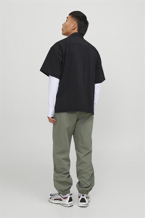 JACK&JONES JCOALTITUDE SHIRT SS OVERSIZED12251280 SİYAH