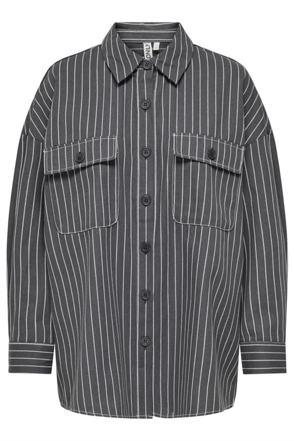 ONLDOLLAS L/S STRIPE SHIRT CC PNT GRİ15328496