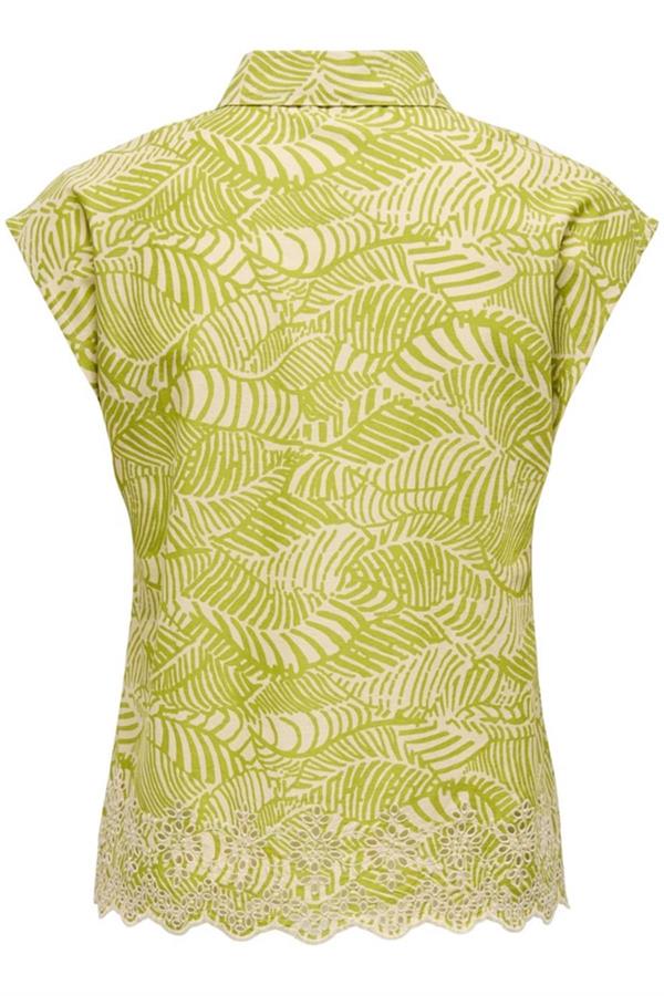 ONLLOU LIFE EMB S/S SHIRT PTM AÇIK YEŞİL