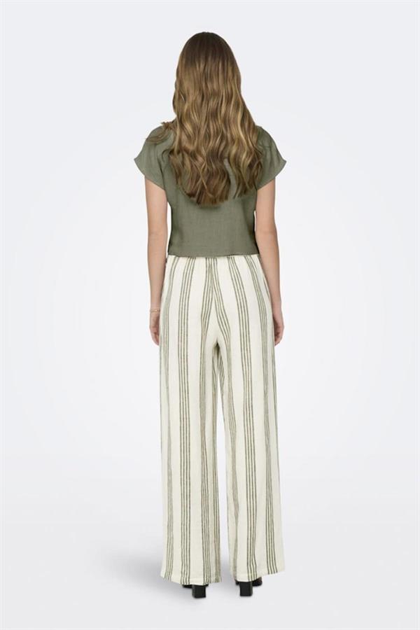 ONLSIESTA SS KNOT LIN BL SHIRT PNT NOOS YEŞİL