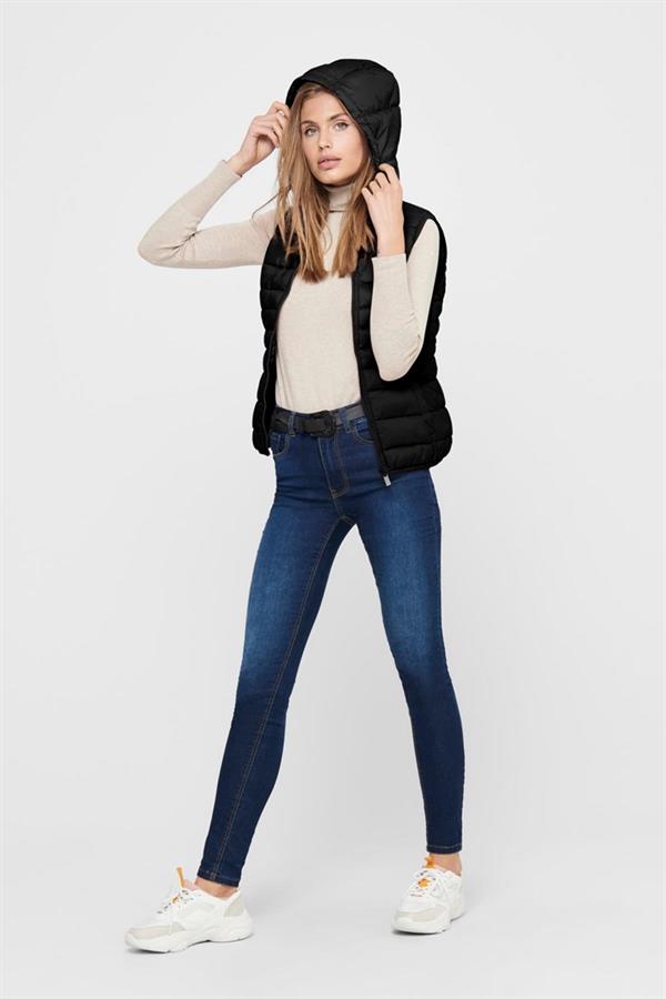 ONLY ONLNEWTAHOE HOOD WAISTCOAT OTW NOOS 15205760 SİYAH