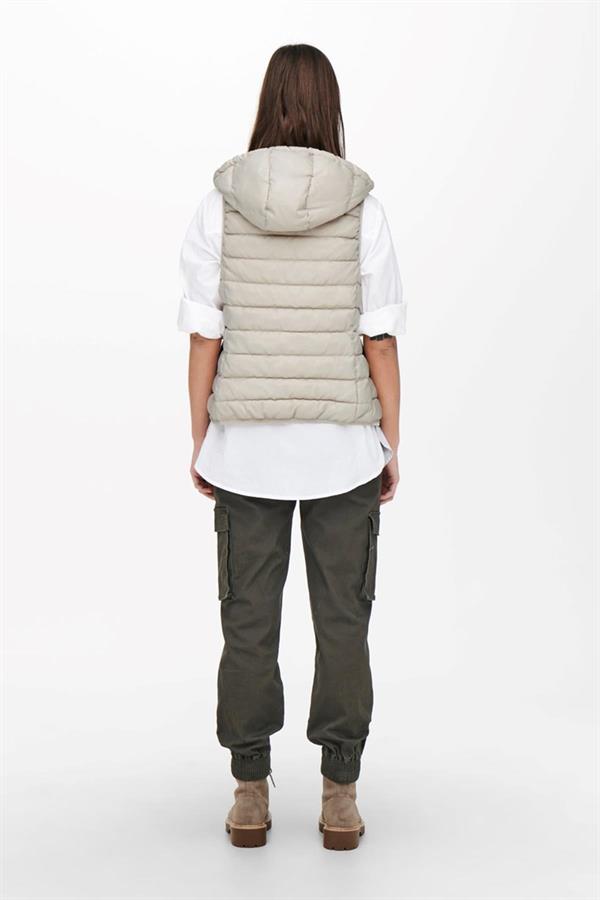 ONLNEWTAHOE HOOD WAISTCOAT OTW NOOS BEJ